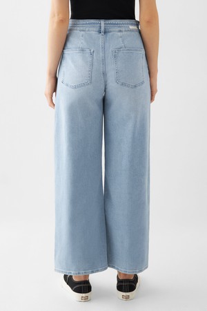 BLINK High Waist Culotte Jeans - Light Blue from DAWN Denim