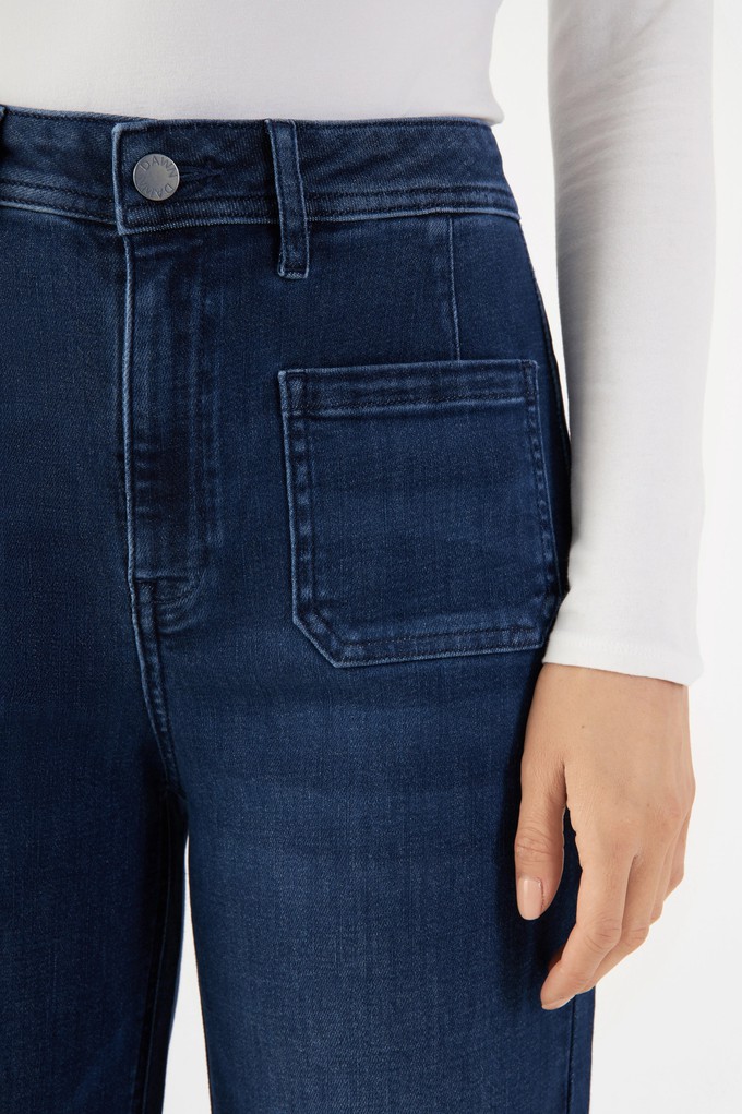 DEW Flared Soft Denim - Sailor- Dark Blue from DAWN Denim