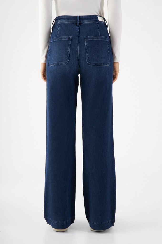 DEW Flared Soft Denim - Sailor- Dark Blue from DAWN Denim