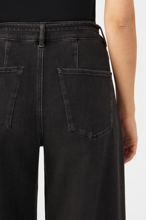 BLINK High Waist Culotte Jeans - Black Denim from DAWN Denim