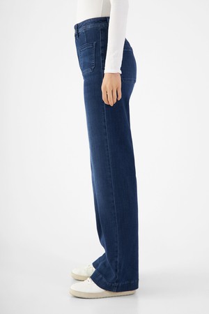 DEW Flared Soft Denim - Sailor- Dark Blue from DAWN Denim
