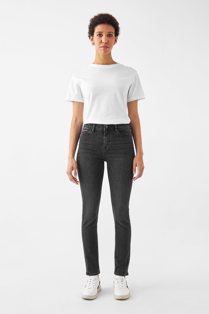 SUN UP Skinny Powerstretch - Basic - Black Denim from DAWN Denim