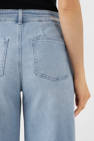 BLINK High Waist Culotte Jeans - Light Blue from DAWN Denim