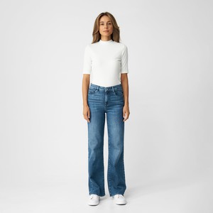 DEW Flared Soft Denim - Classic - Medium Blue from DAWN Denim