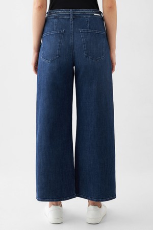 BLINK High Waist Culotte Jeans - Dark Blue from DAWN Denim