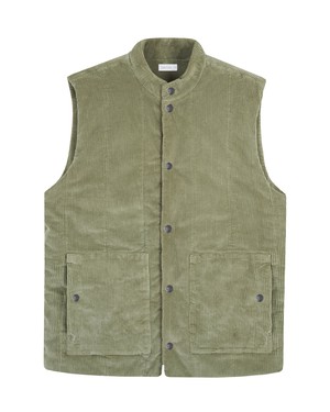 KASHEW Vest Corduroy - Padded - Sage Green - Menswear from DAWN Denim