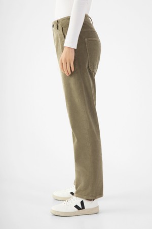 MANE Relaxed Straight Corduroy - French - Sage Green - Womenswear from DAWN Denim
