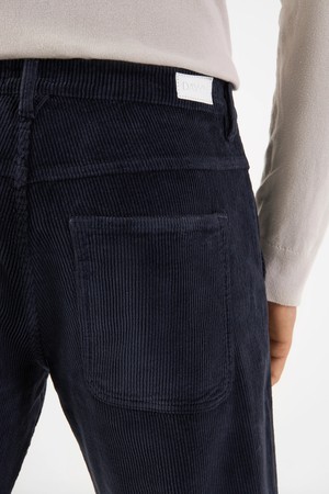 MANE Relaxed Straight Corduroy - French - Dark Navy - Menswear from DAWN Denim