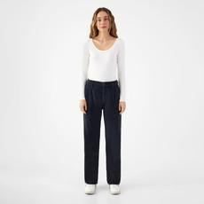 MANE Relaxed Straight Corduroy - French - Dark Navy - Womenswear via DAWN Denim