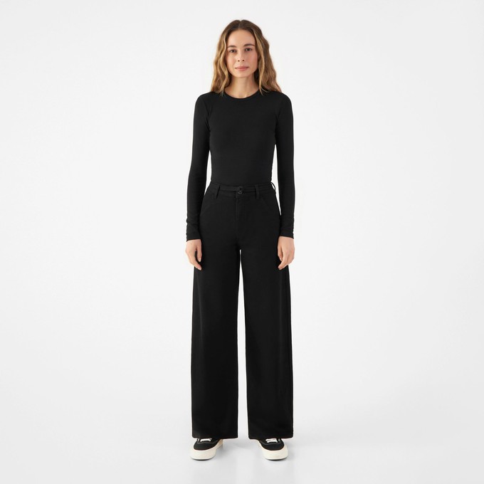 BLINK Wide Barrel Culotte Soft Denim - Classic - Stay Black from DAWN Denim
