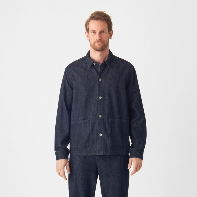 SORRY Lightweight Hemp - Shacket - Raw Blue - Men from DAWN Denim