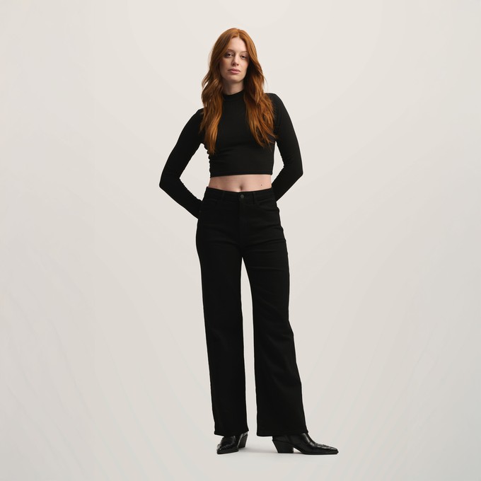 DEW Flared Soft Denim - Classic - Stay Black from DAWN Denim