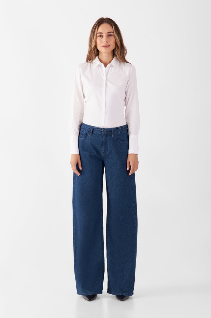 SUNNY Wide Leg Minimal Stretch - Classic - Dark Blue from DAWN Denim