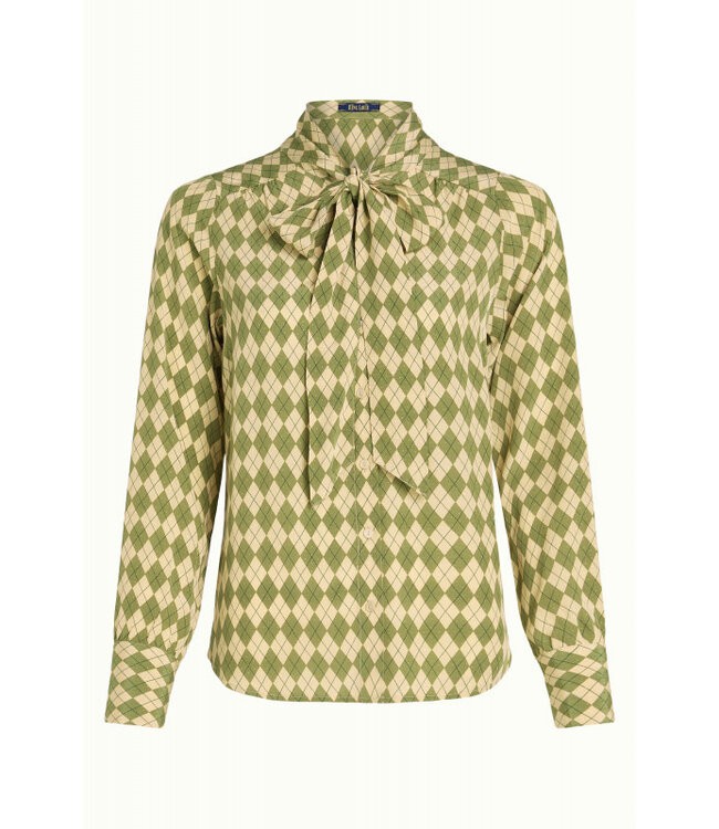KING LOUIE •• Delia Blouse Farrow | Guacemole from De Groene Knoop