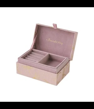 A BEAUTIFUL STORY •• Jewelry Box Small | Dragonfly Pink with ring inlay from De Groene Knoop
