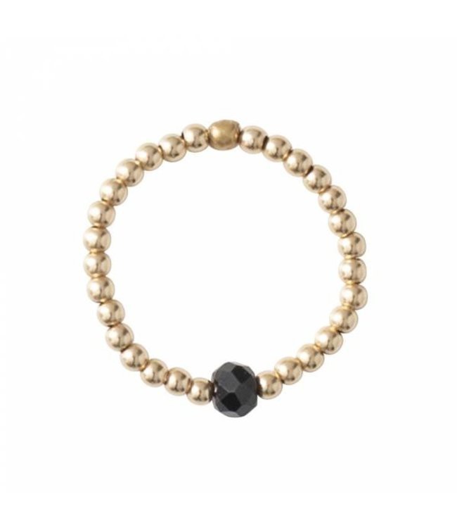 A BEAUTIFUL STORY •• Ring Sparkle GC Black Onyx M/L from De Groene Knoop