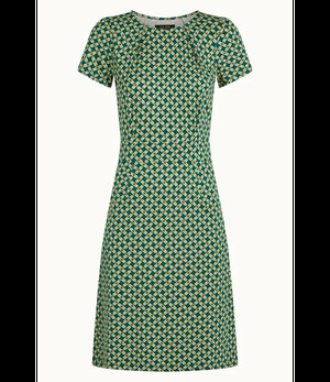 KING LOUIE •• Mona Dress Scala | Kayaking Green from De Groene Knoop