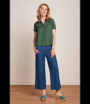 KING LOUIE •• Lisa Culotte Chambray | Denim Blue from De Groene Knoop