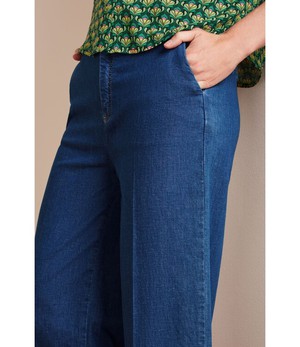 KING LOUIE •• Lisa Culotte Chambray | Denim Blue from De Groene Knoop