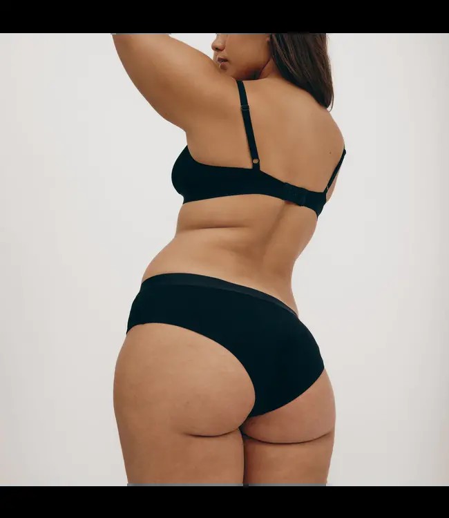 Organic Basics •• Rib-Flex Triangle Bra | black from De Groene Knoop