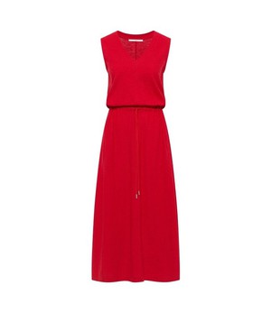 LANIUS •• Maxi jurk GOTS | Red from De Groene Knoop