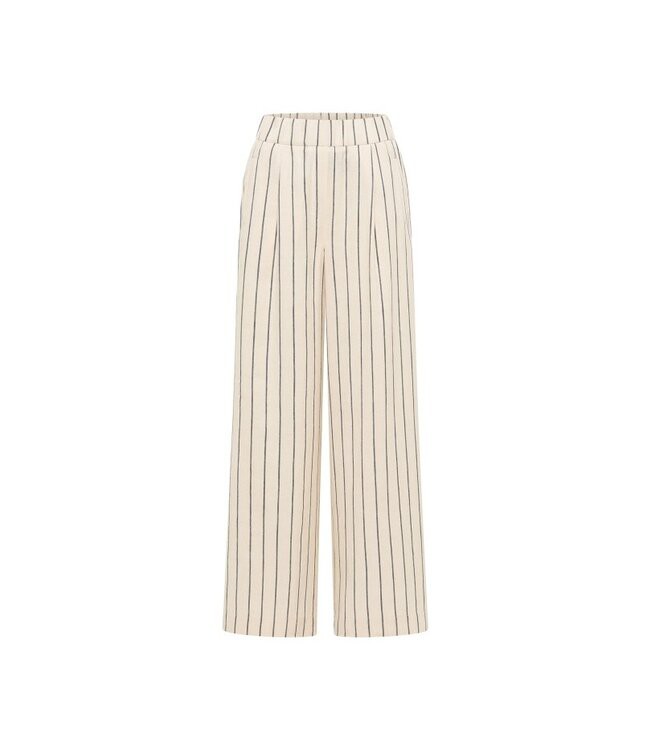 LANIUS •• Gestreepte Broek OCS | Creme/ Black from De Groene Knoop