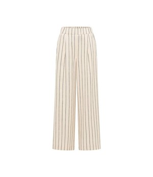 LANIUS •• Gestreepte Broek OCS | Creme/ Black from De Groene Knoop