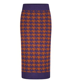 ZILCH •• Skirt | Pied de Poule Caramel from De Groene Knoop