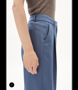 ARMEDANGELS ••Broek  SANDRINAA TAPERED | Iron blue from De Groene Knoop