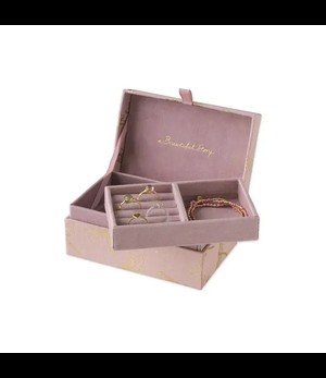 A BEAUTIFUL STORY •• Jewelry Box Small | Dragonfly Pink with ring inlay from De Groene Knoop