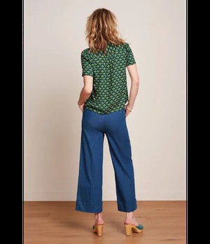 KING LOUIE •• Lisa Culotte Chambray | Denim Blue from De Groene Knoop