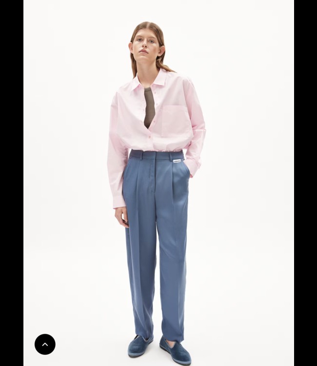 ARMEDANGELS ••Broek  SANDRINAA TAPERED | Iron blue from De Groene Knoop
