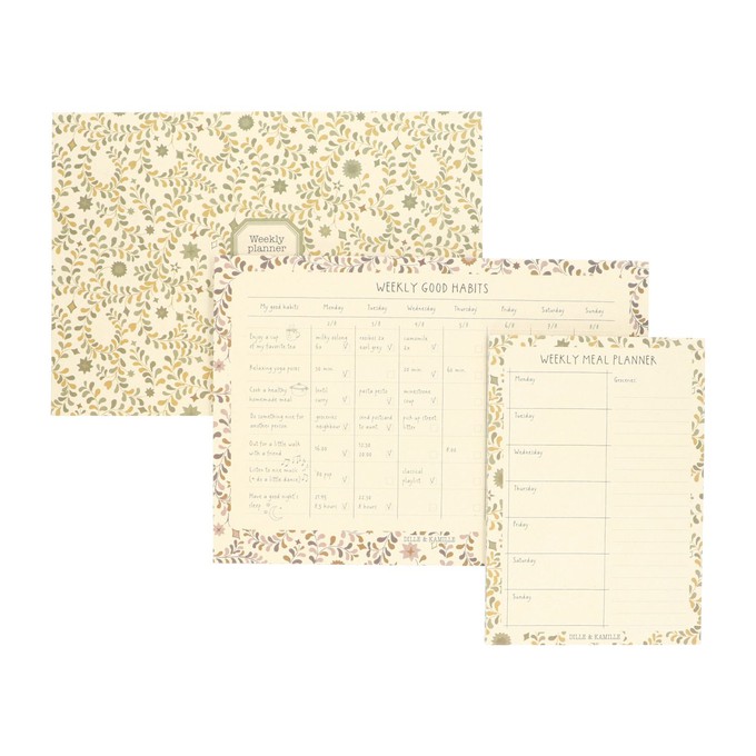 Menuplanner, guirlande, A5 from Dille & Kamille