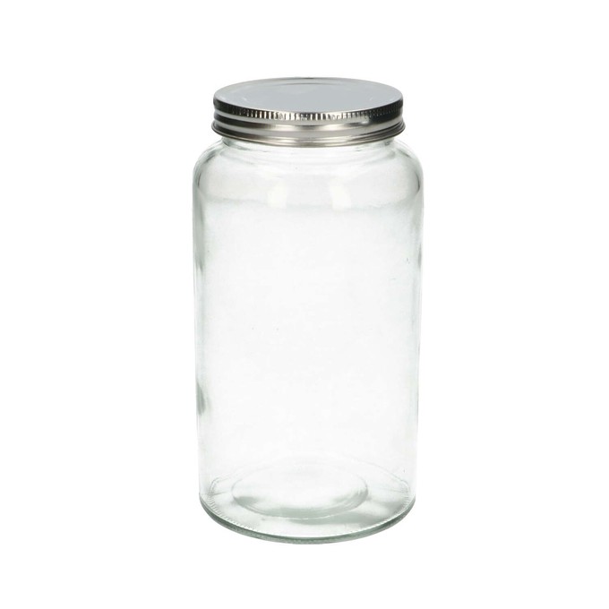 Voorraadpot, glas en metaal, 780 ml from Dille & Kamille