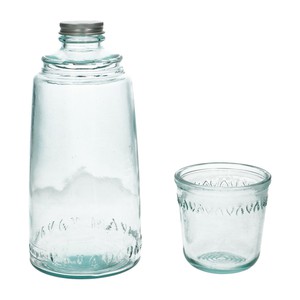 Fles met glas, recycled glas from Dille & Kamille