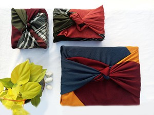 Reusable Set of Furoshiki Pouch and Gift Wrap from Doodlage