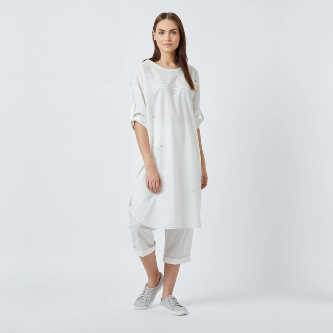 Amy White Tunic from Doodlage