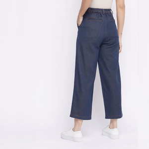 WIDE LEG UPCYCLED DENIM PANTS from Doodlage