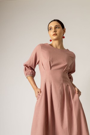 Celia Pink Dress from Doodlage