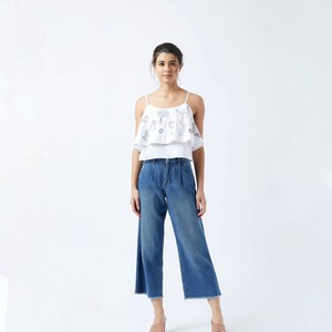 Embroidered white Top from Doodlage