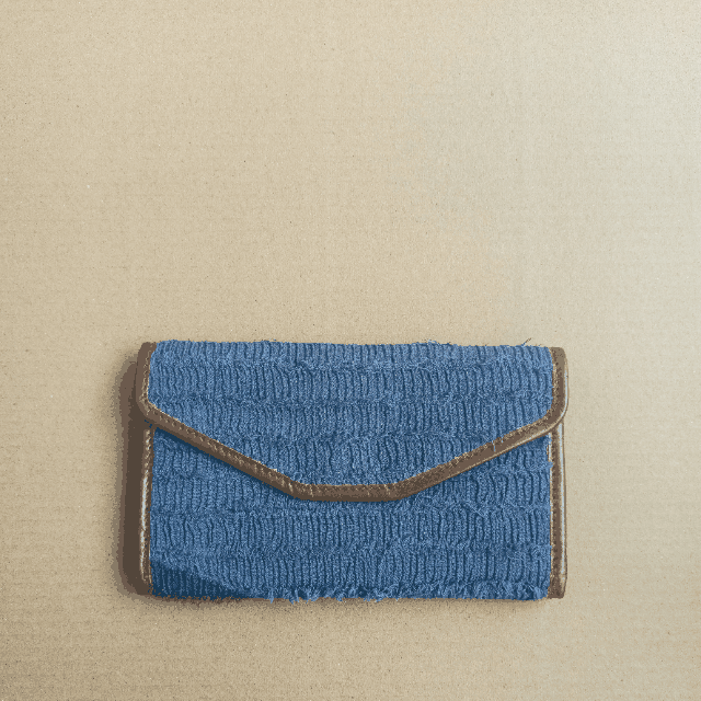 Blue Wriply Clutch from Doodlage