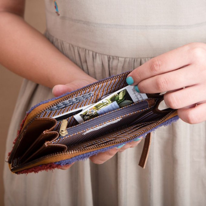 Symmetry' Zip Wallet from Doodlage