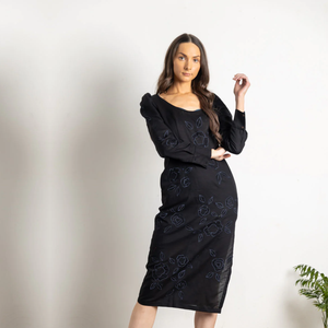 MELINE EMBEROIDERED DRESS from Doodlage