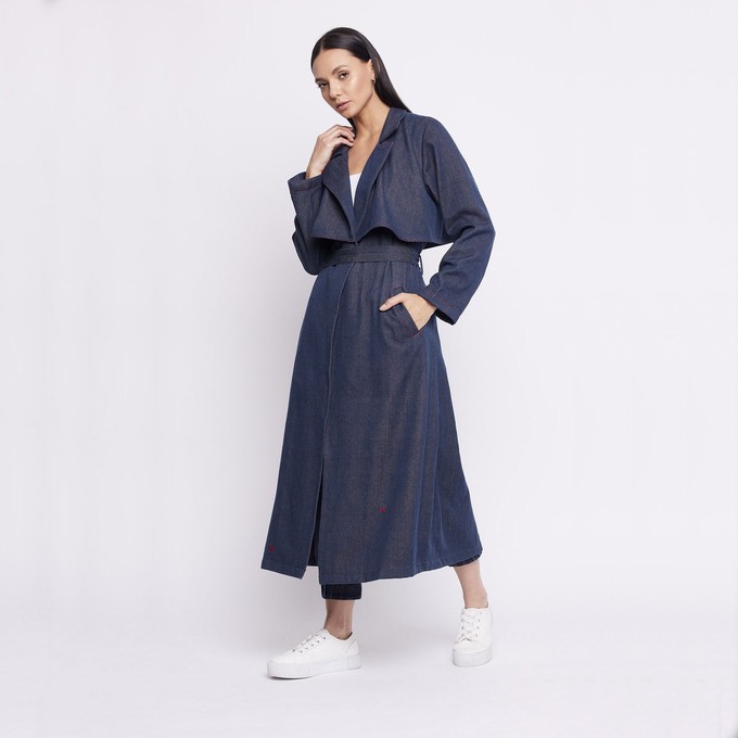 UPCYCLED DENIM TRENCH from Doodlage