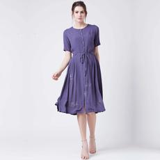 Emma Purple Emb Dress via Doodlage
