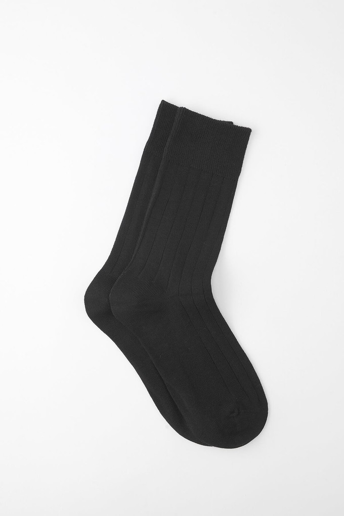 (2 Pairs) Women's Classic Rib Pima Cotton Socks from Ecoer Fashion