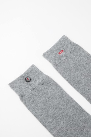 (2 Pairs) Men's Earth Creative Button Socks from Ecoer Fashion