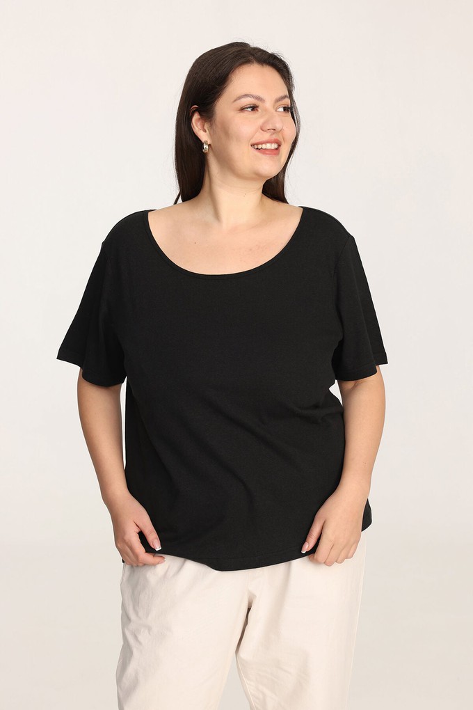 Hemp Scoop Neck T-shirt from Ecoer Fashion