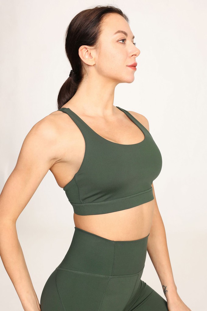 Criss Cross Back Bra from Ecoer Fashion