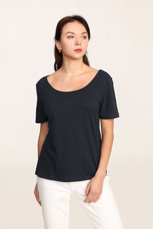 Hemp Scoop Neck T-shirt from Ecoer Fashion